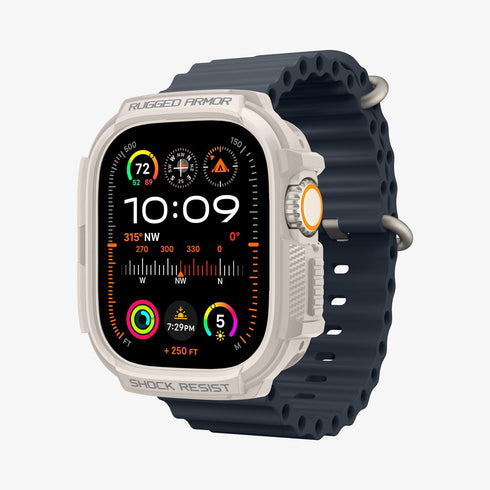 ACS05456 - Apple Watch Series (Apple Watch (49mm)) in matte black showing the front